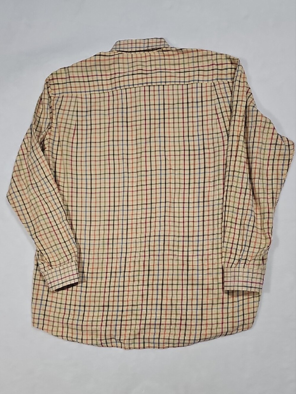 Orvis Charles F Orvis Signature Tattersall Check Cotton Shirt Mens XL Tan Multi - Picture 5 of 5